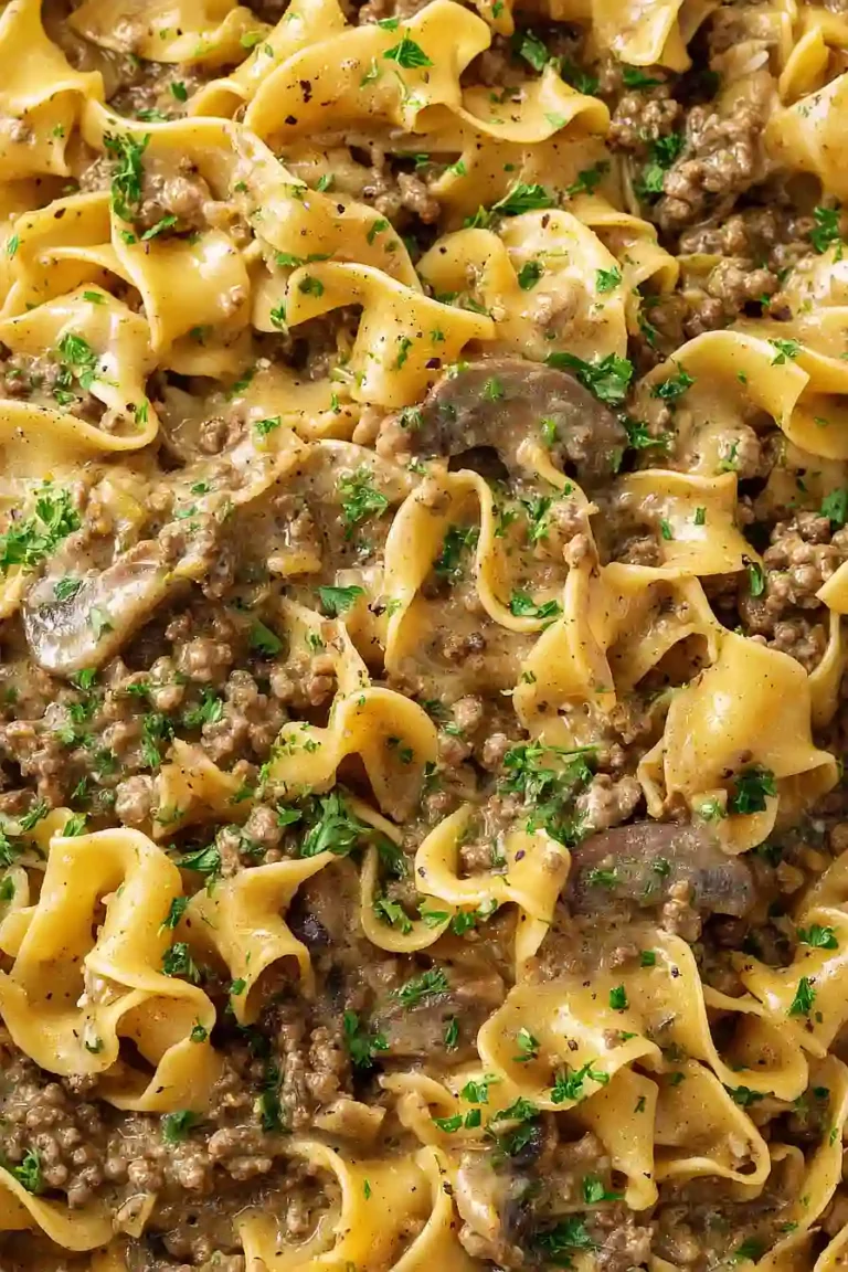 One-Pot Beef Stroganoff Pasta