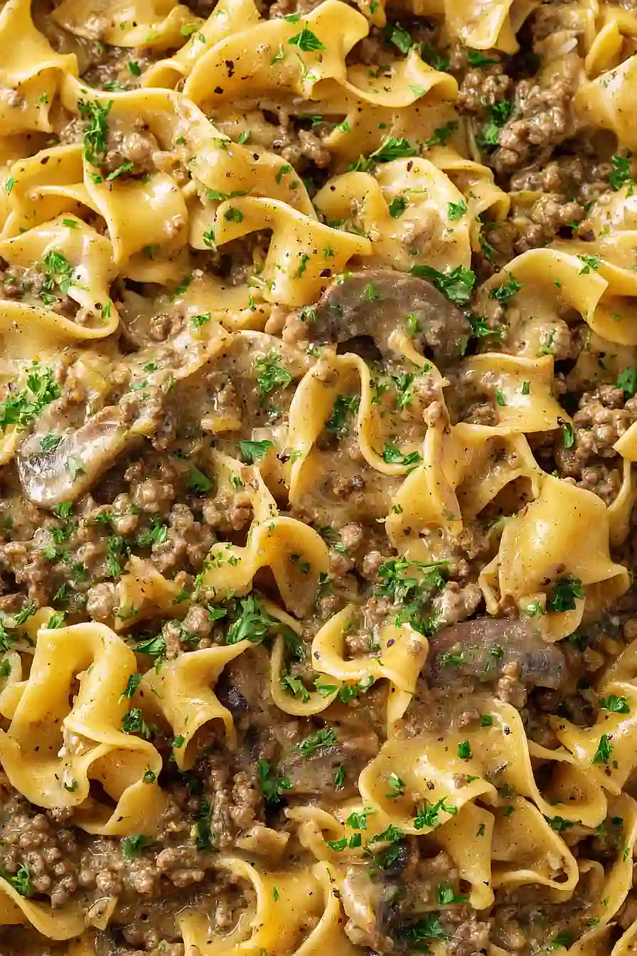 One-Pot Beef Stroganoff Pasta