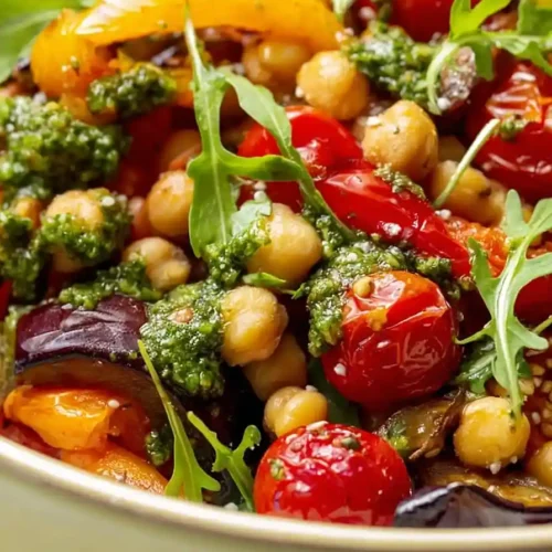 mediterranean roasted vegetables salad