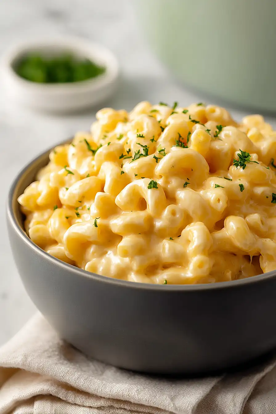 crockpot cottage cheese mac and cheese