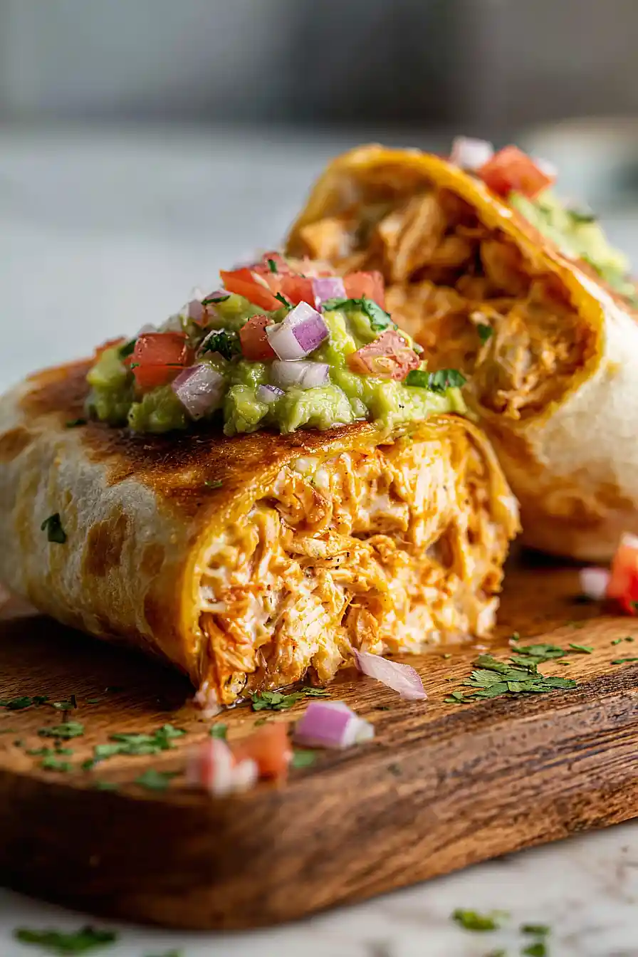 cottage cheese queso chicken rolls