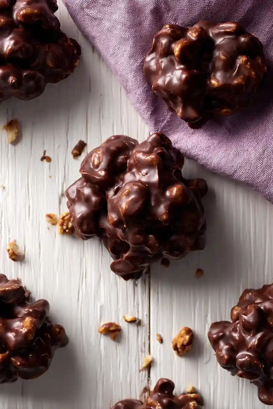 dark chocolate peanut clusters