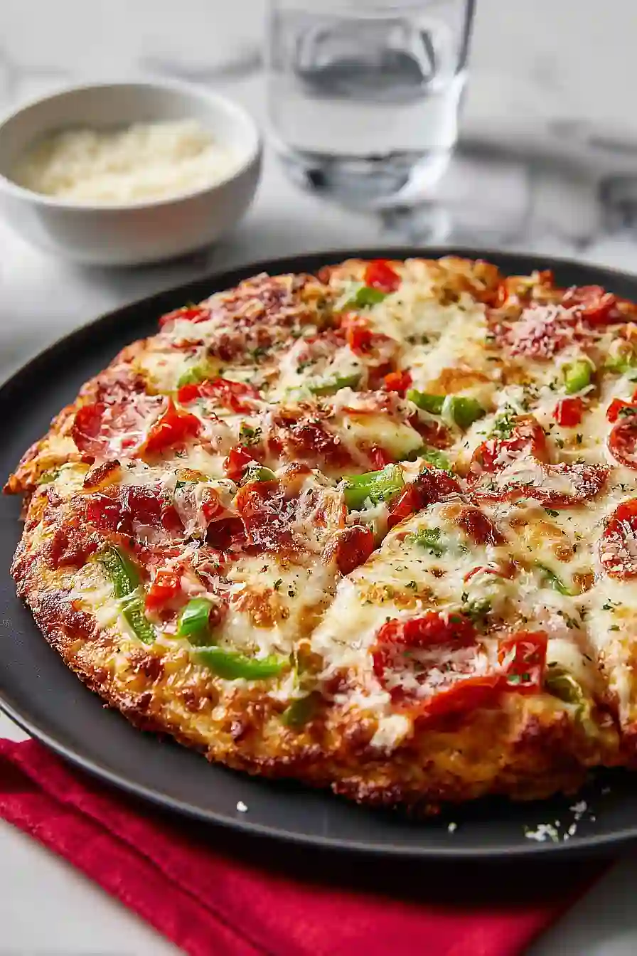 cottage cheese chicken crust pizza