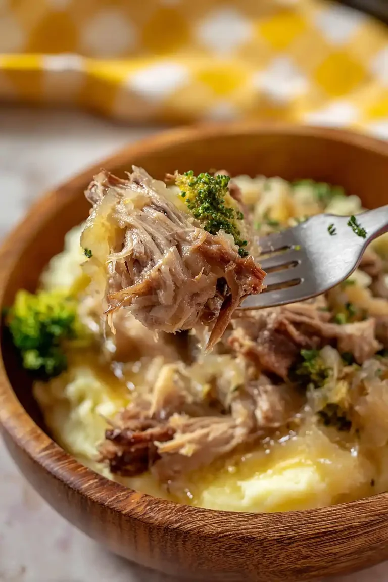 slow cooker pork and sauerkraut with apples