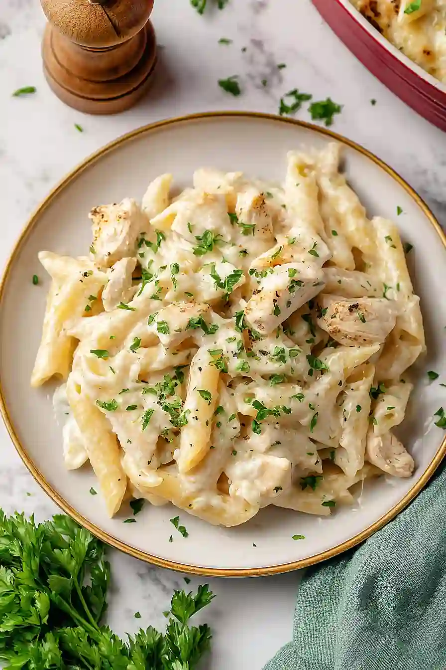 chicken alfredo casserole
