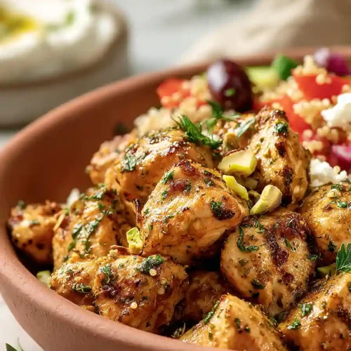 mediterranean chicken quinoa bowl