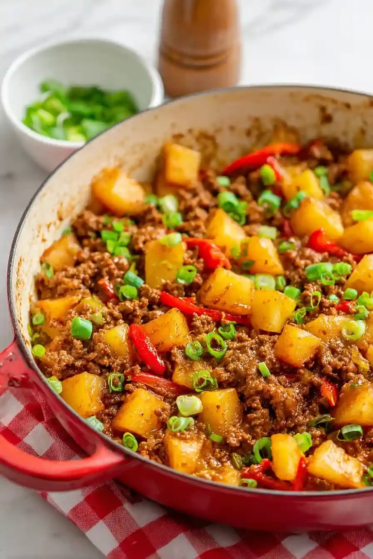 ground beef and potatoes
