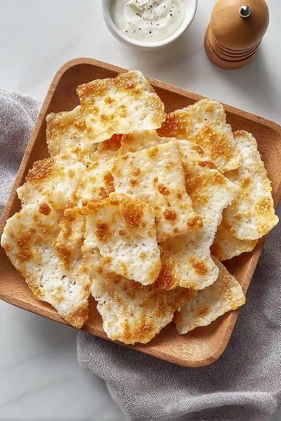 microwave cottage cheese chips