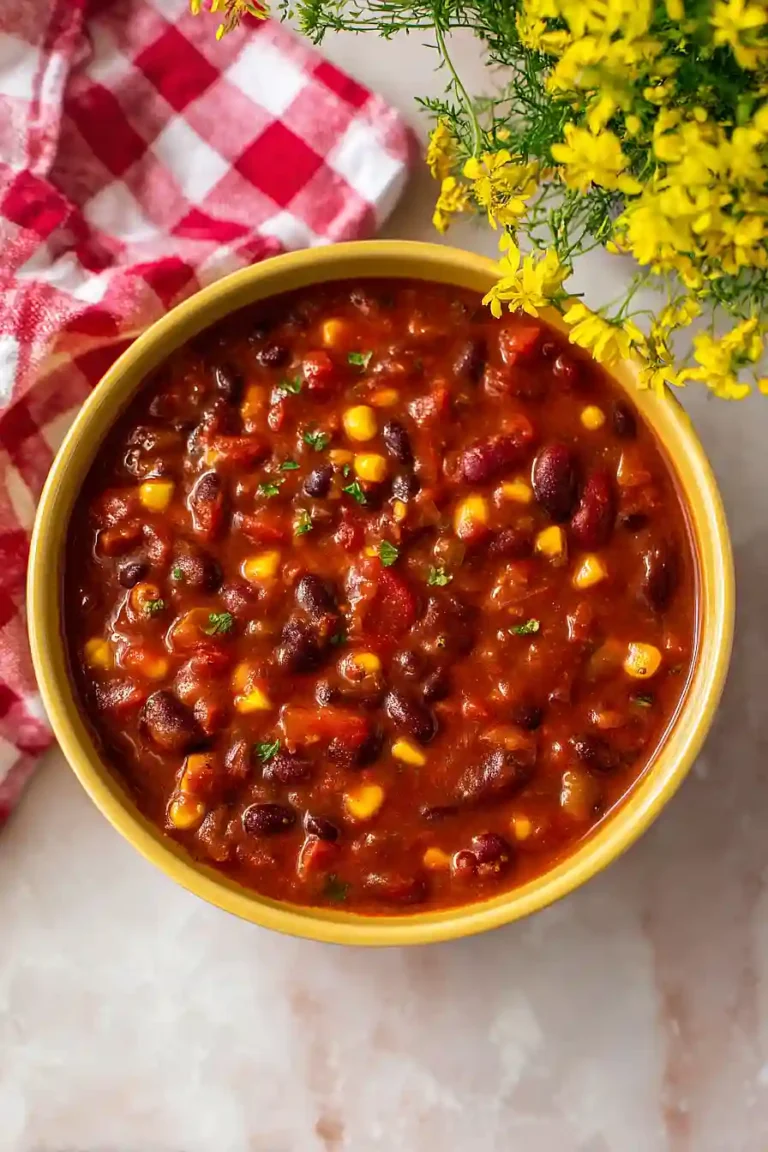Three-Bean Vegetarian Chili