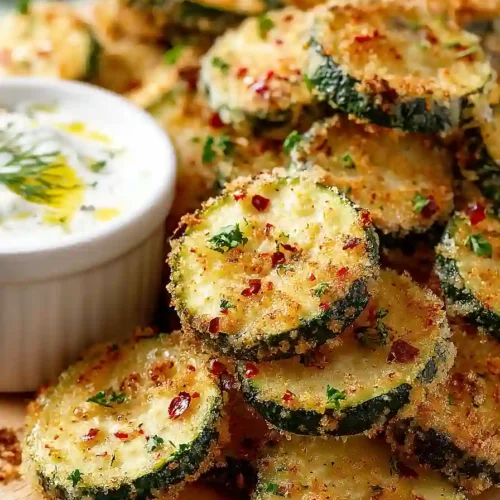 baked zucchini chips