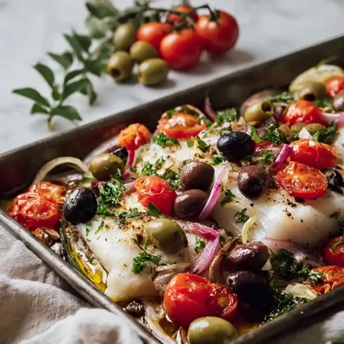 mediterranean baked cod