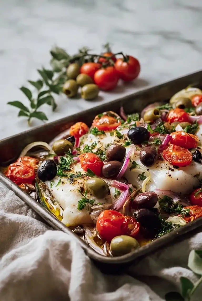 mediterranean baked cod