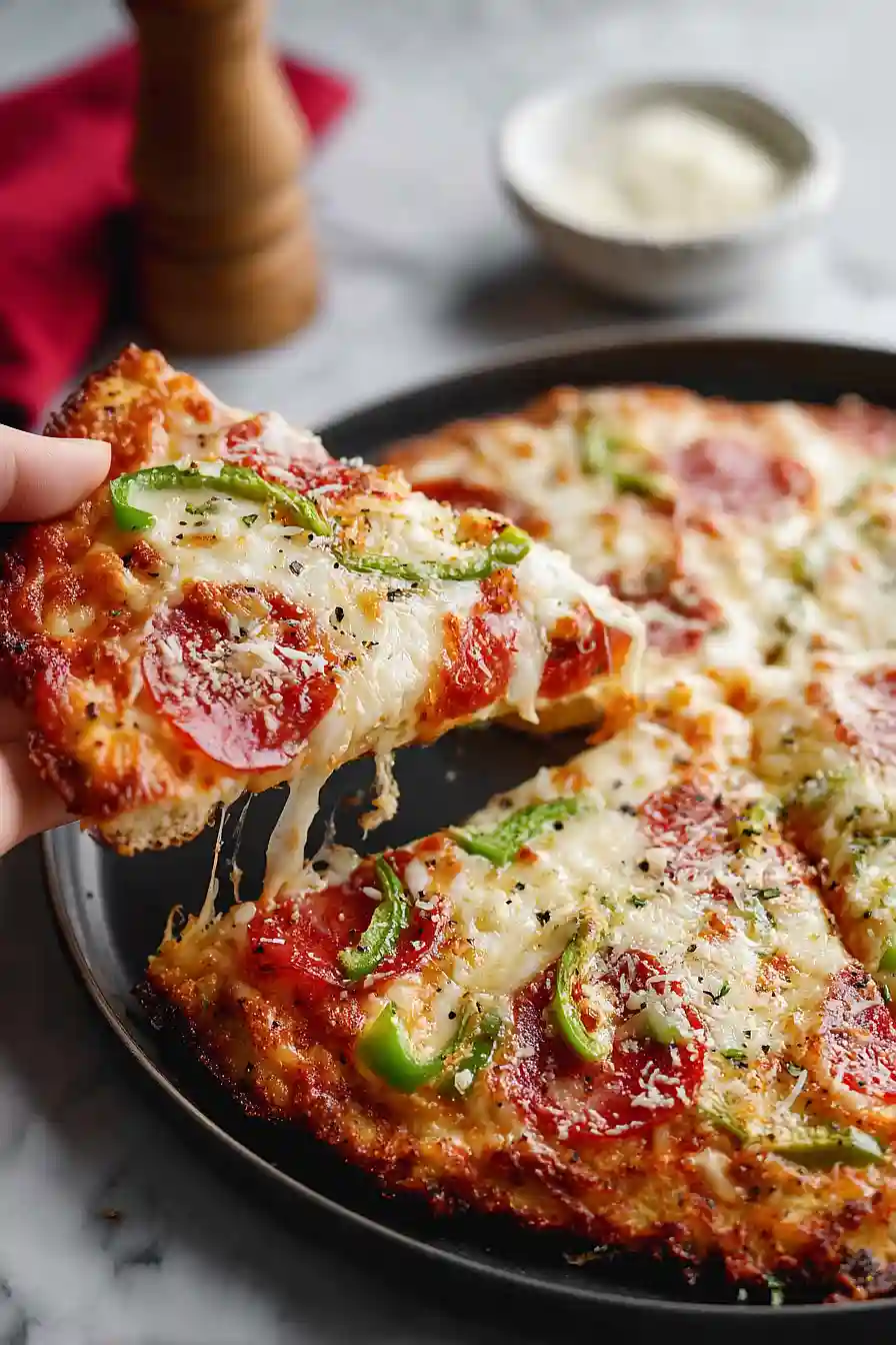 cottage cheese chicken crust pizza