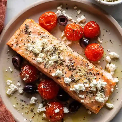 baked feta salmon