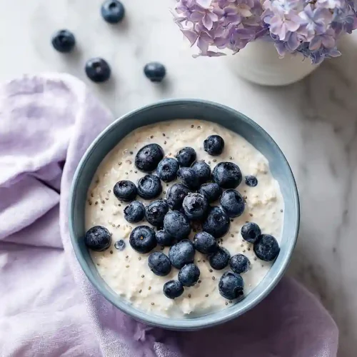 blueberry protein overnight oats