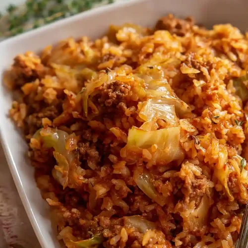 ground beef and cabbage casserole