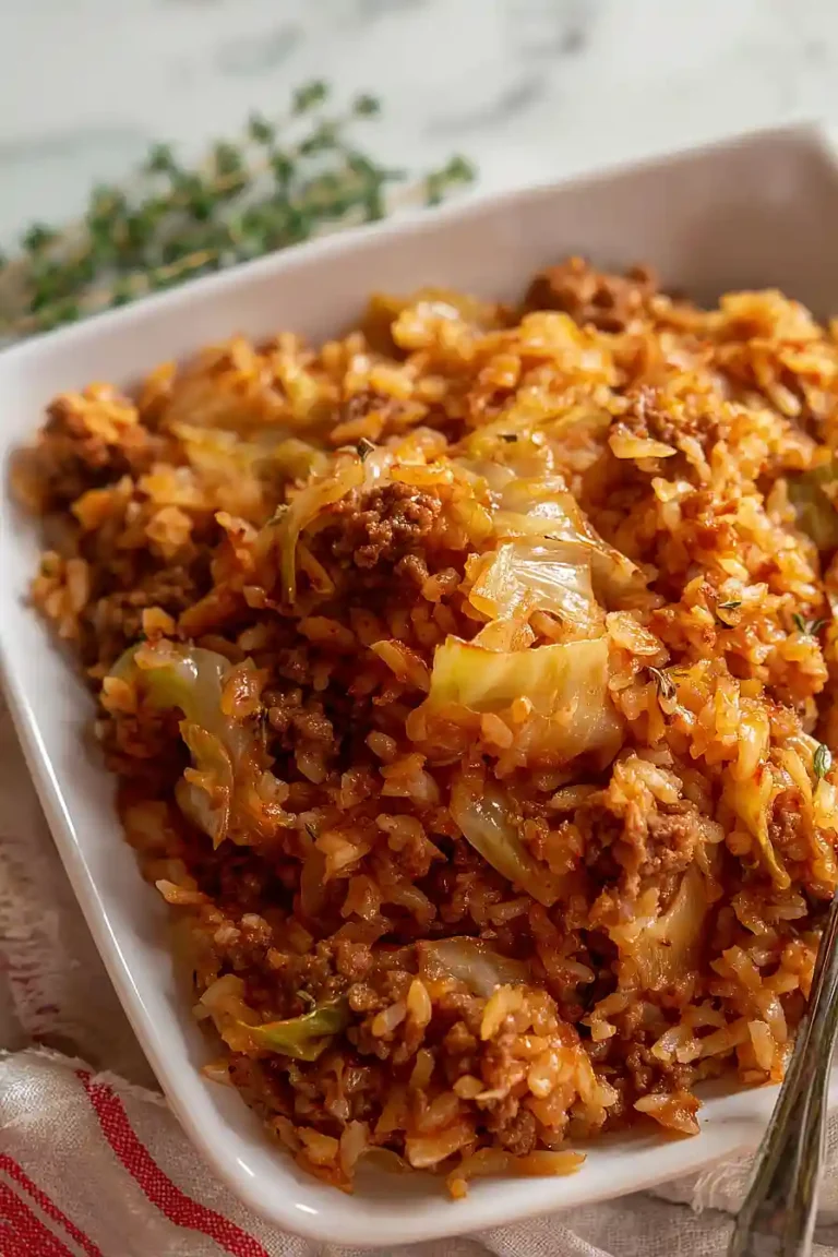 ground beef and cabbage casserole