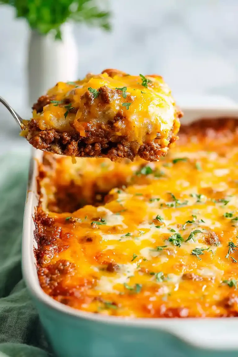 ground beef and potato casserole