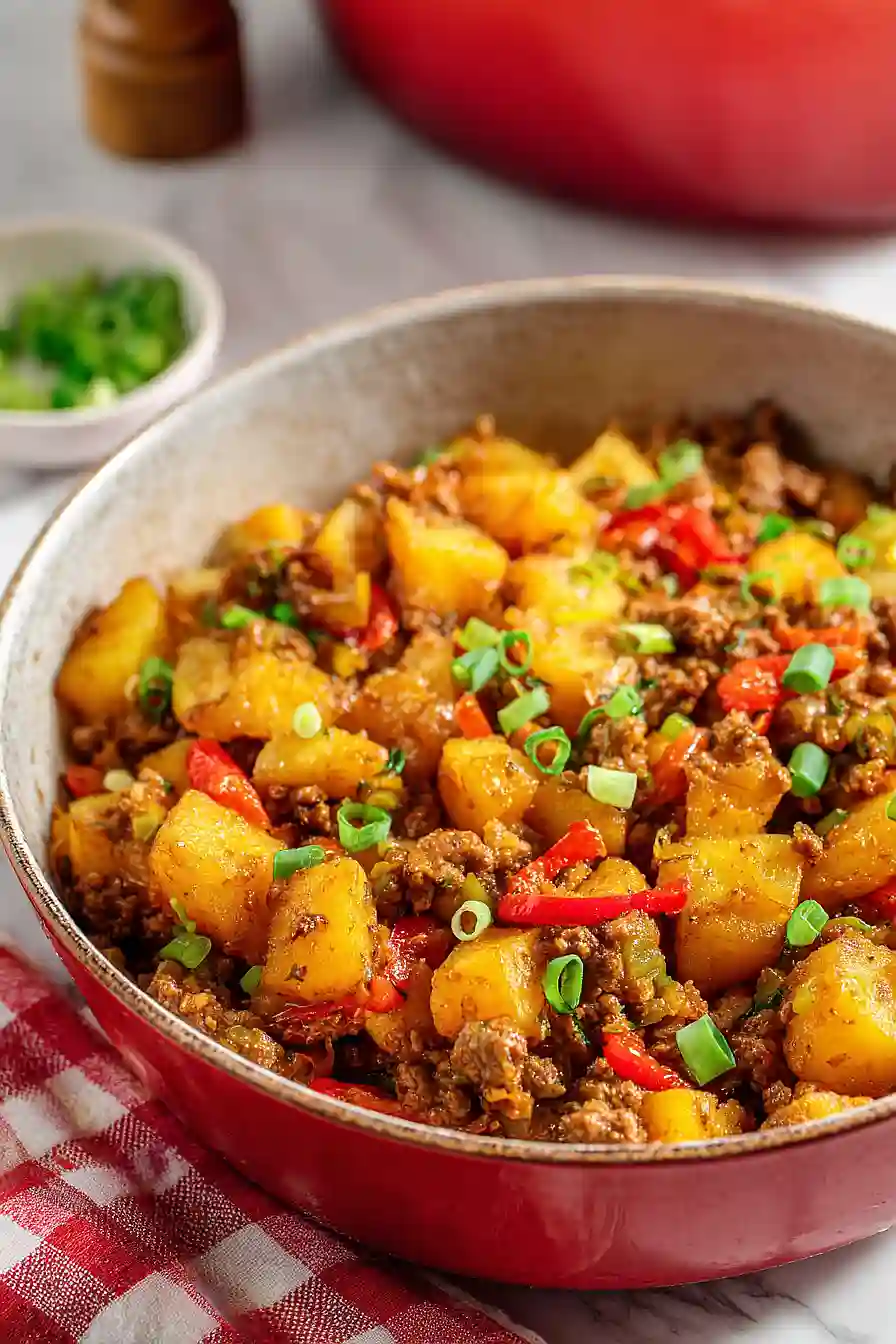 ground beef and potatoes