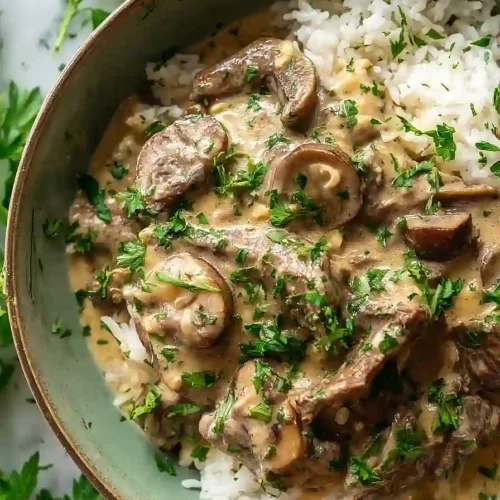 Leftover Roast Beef Stroganoff