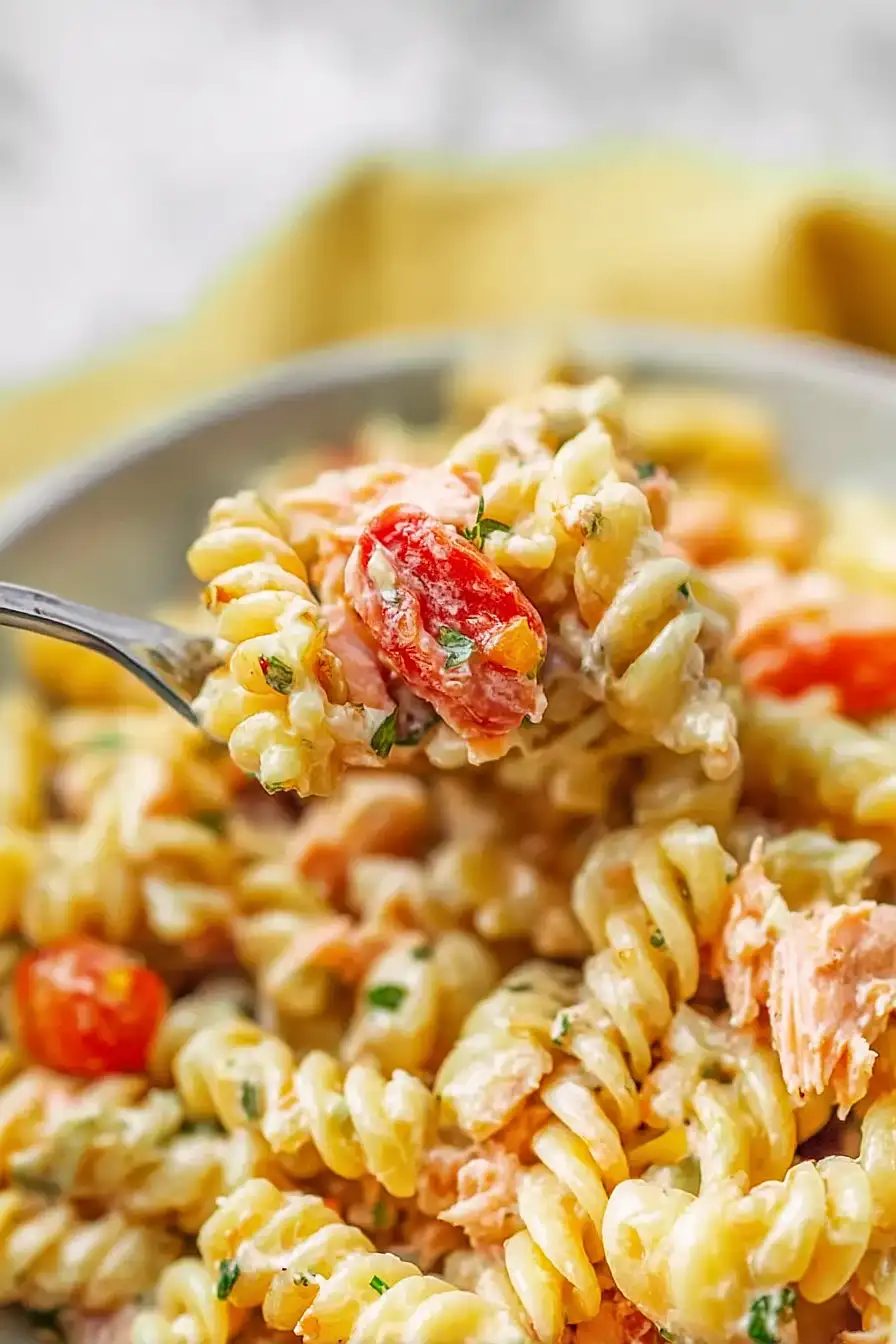 baked feta salmon pasta