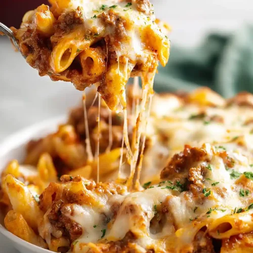baked ziti with ground beef and sausage