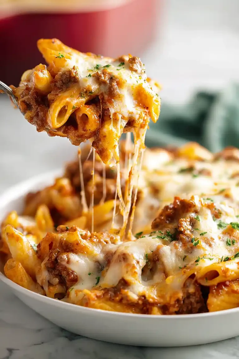 baked ziti with ground beef and sausage