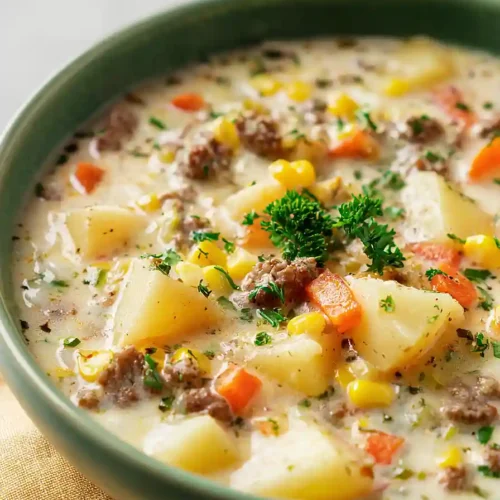 ground beef and potato soup