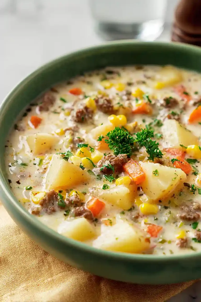 ground beef and potato soup