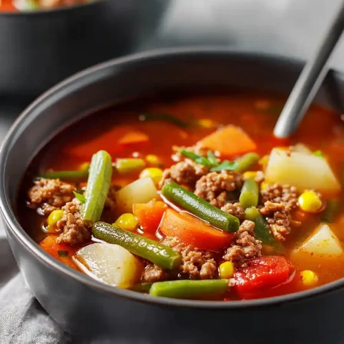 ground turkey veggie soup