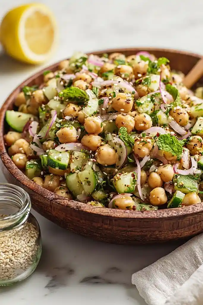 mediterranean chickpea salad vegan