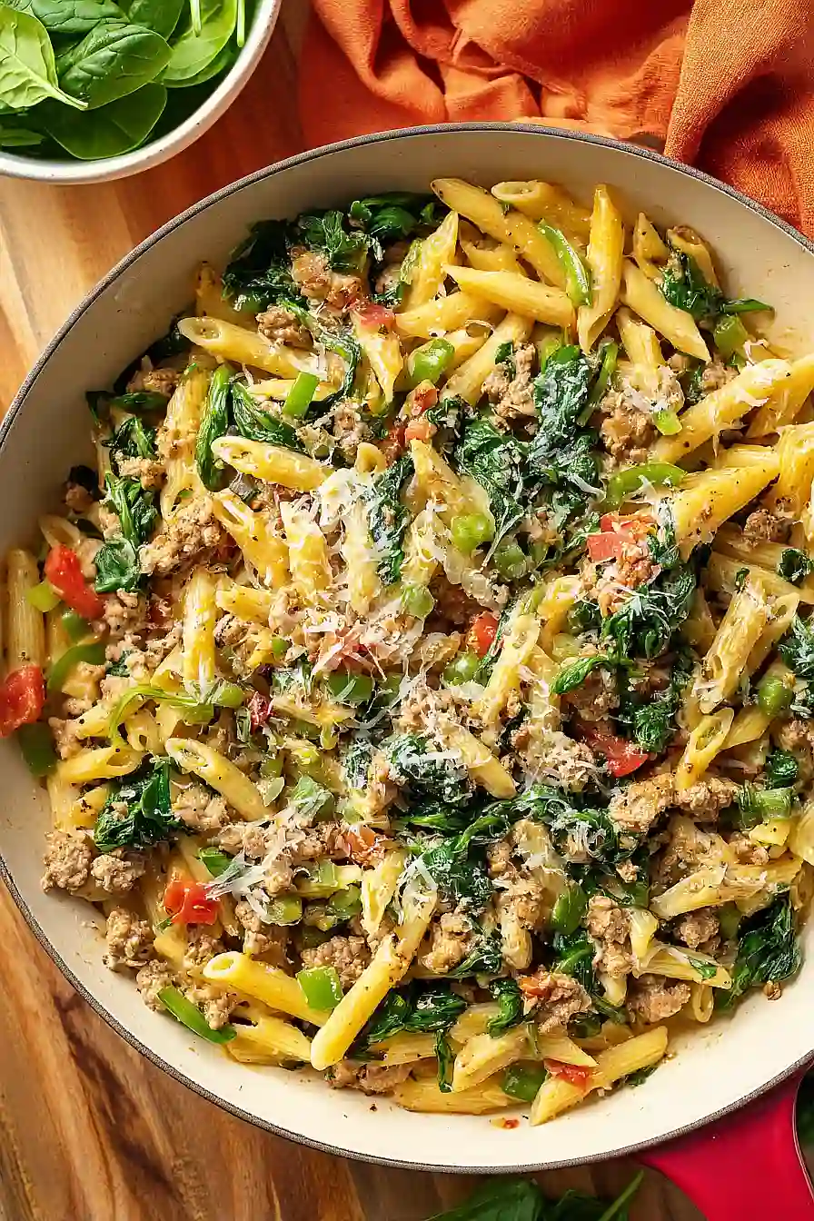 ground turkey veggie pasta