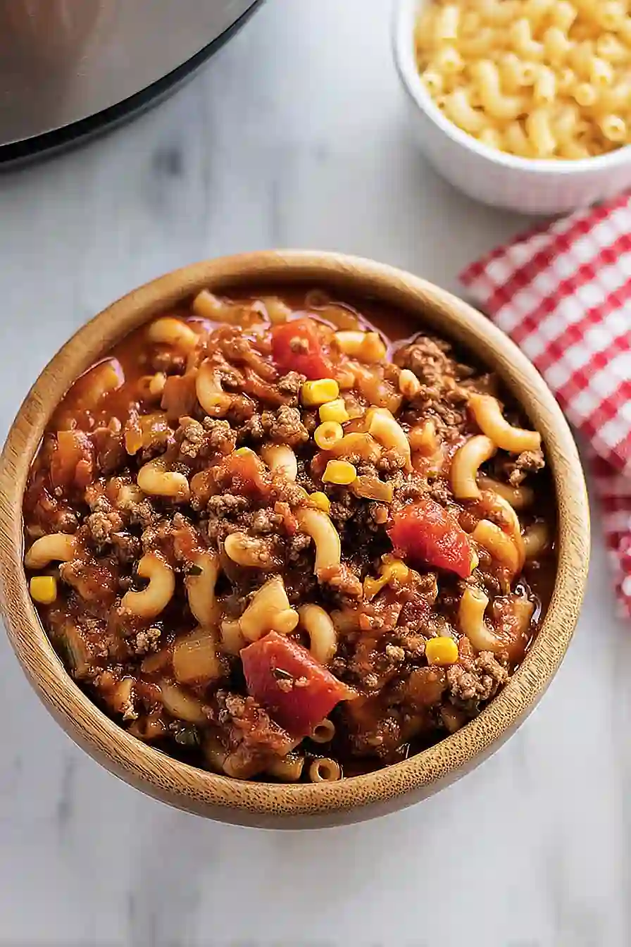 instant pot ground beef goulash