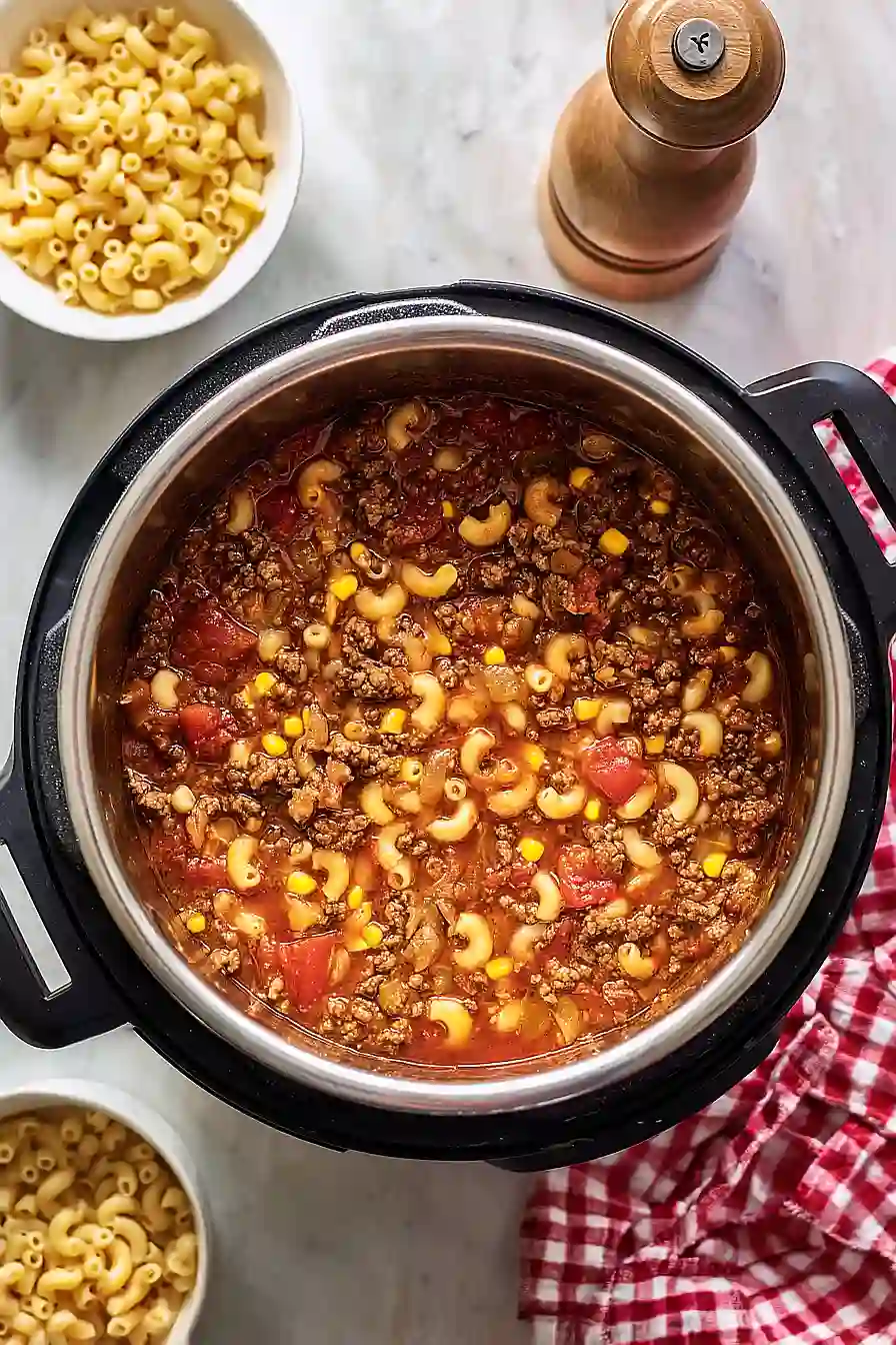 instant pot ground beef goulash