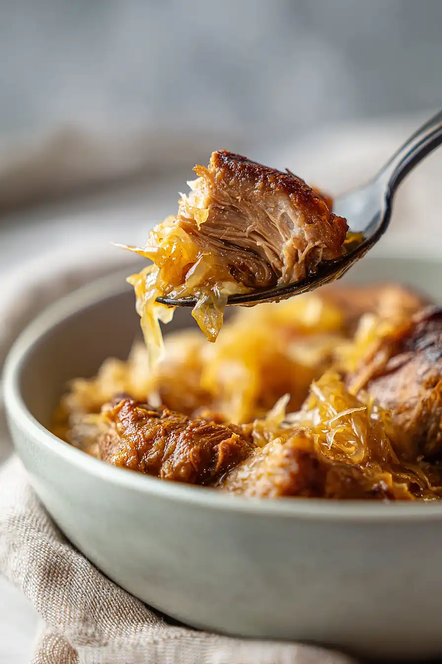 pork and sauerkraut and beer