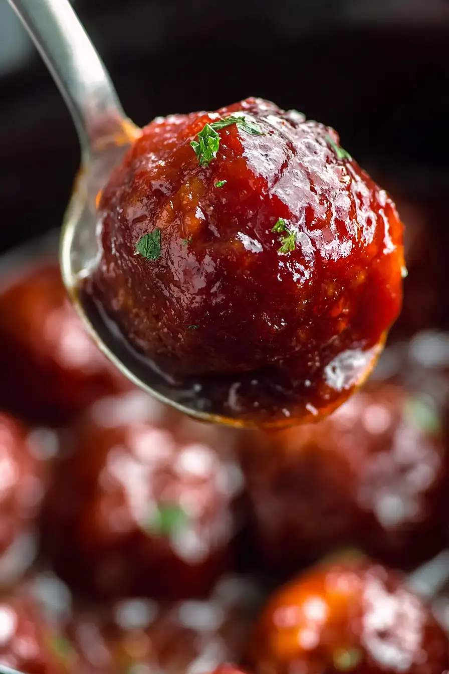 Slow Cooker Cranberry Meatballs