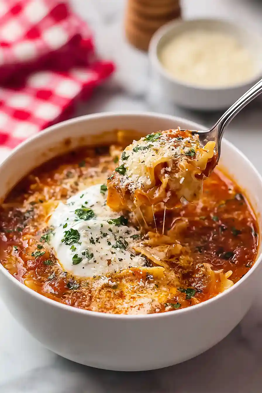 lasagna soup with greek yogurt
