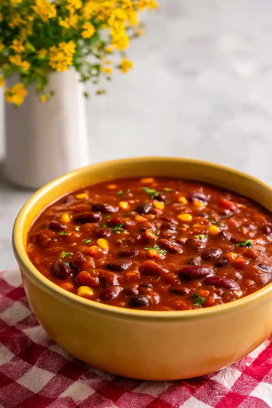 Three-Bean Vegetarian Chili