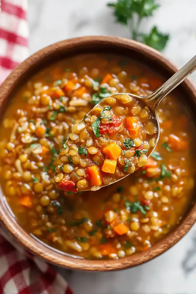 lentil rice soup