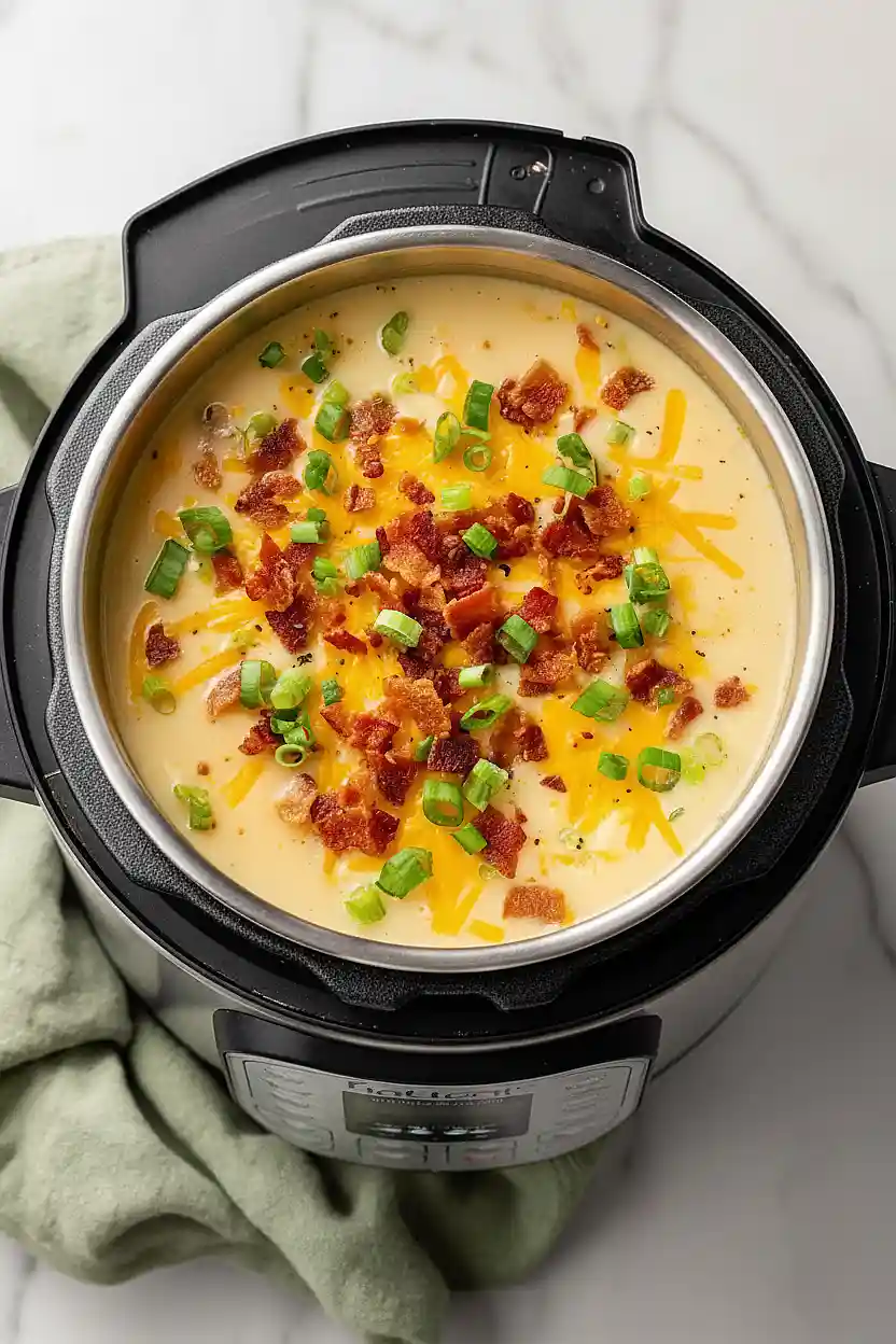 instant pot loaded baked potato soup