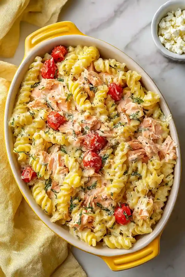 baked feta salmon pasta