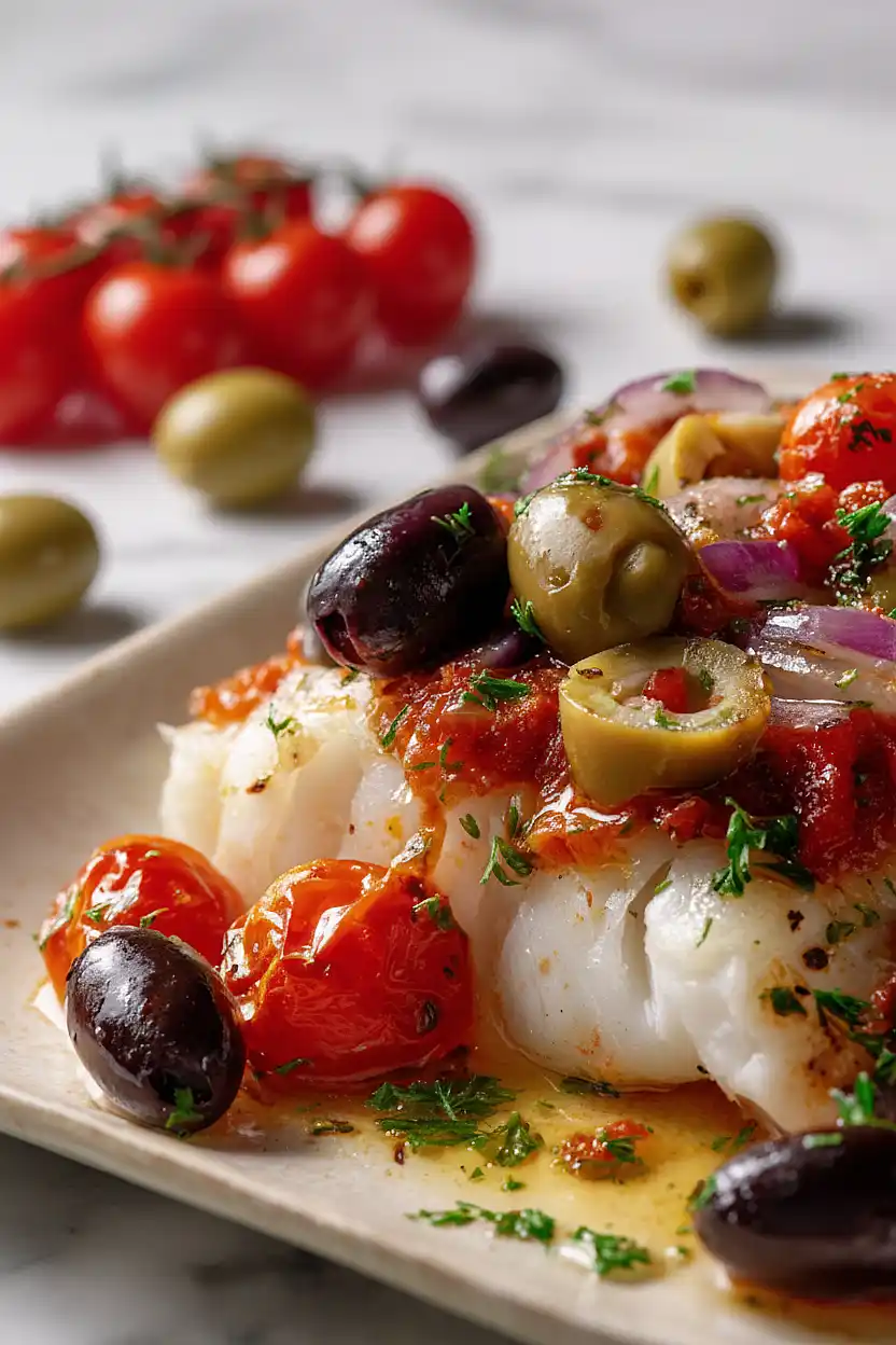 mediterranean baked cod