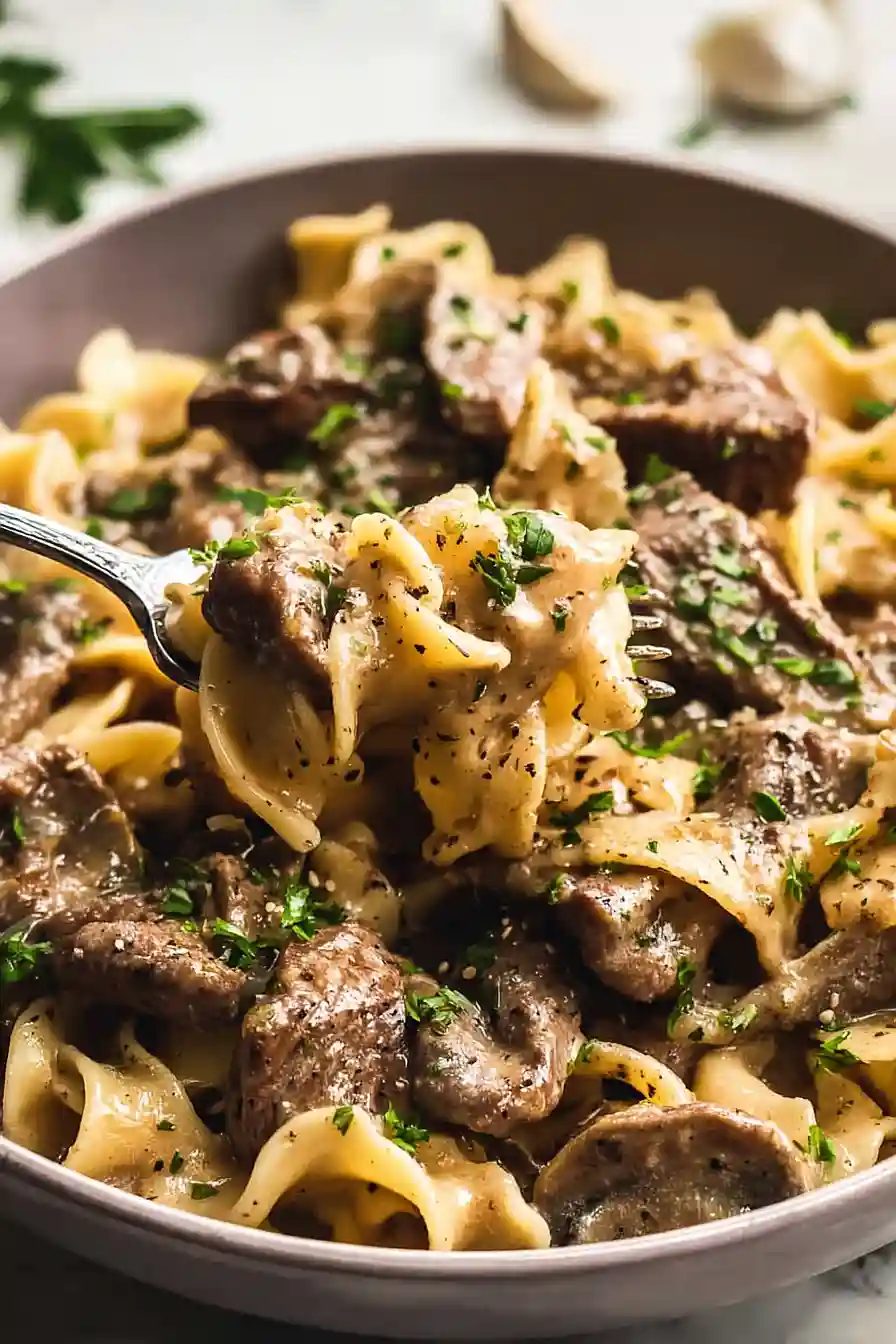 Instant Pot Beef Stroganoff
