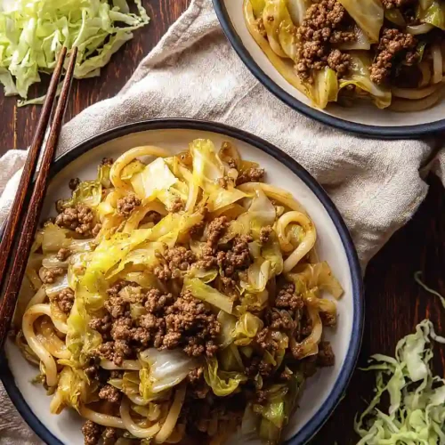 ground beef and cabbage skillet