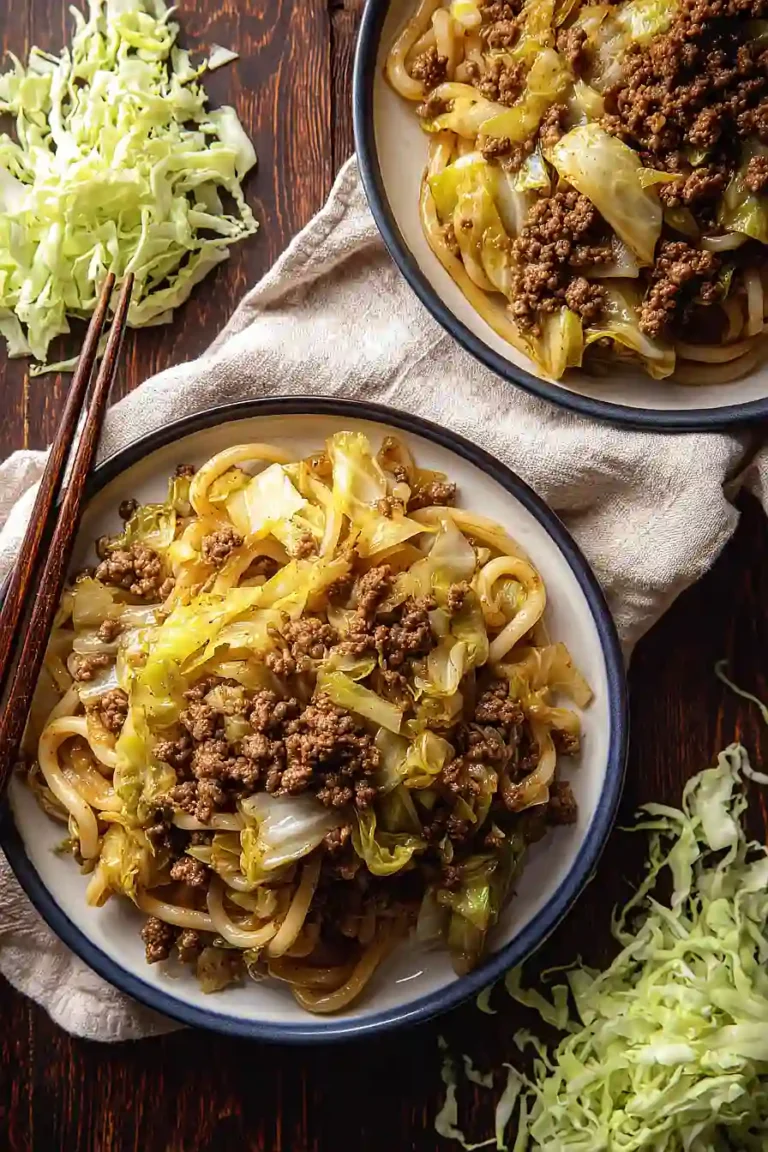ground beef and cabbage skillet