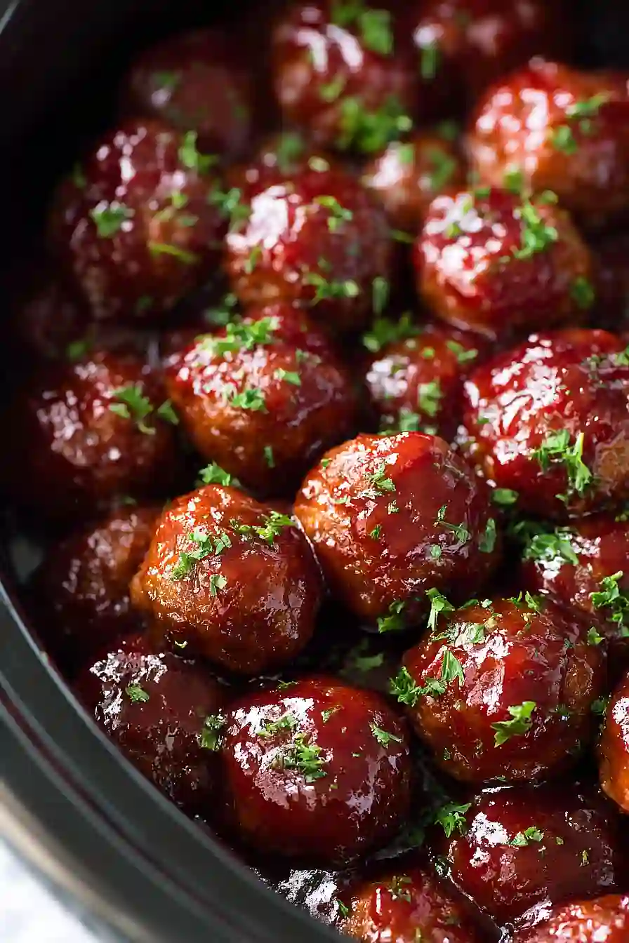 Slow Cooker Cranberry Meatballs