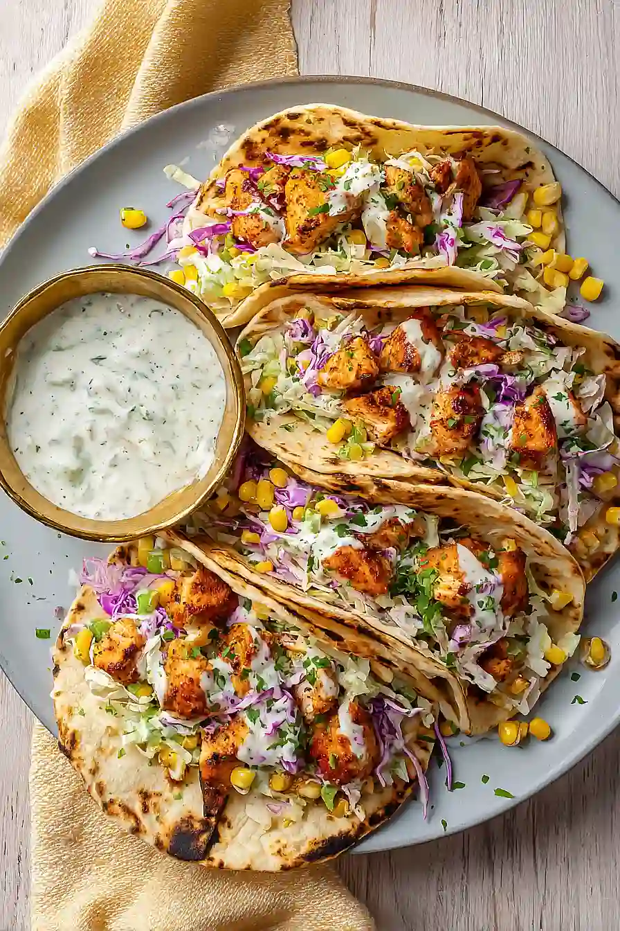 air fryer chicken tacos