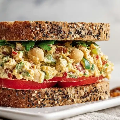 mediterranean chickpea salad sandwich