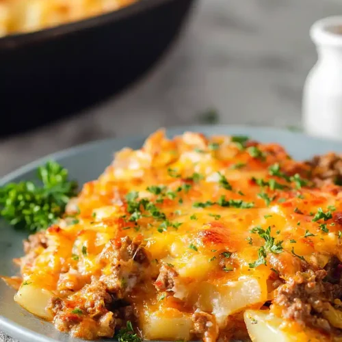 ground beef and potatoes skillet