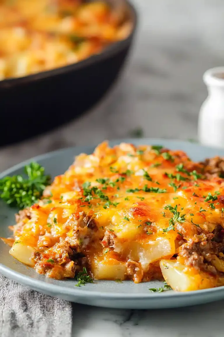 ground beef and potatoes skillet
